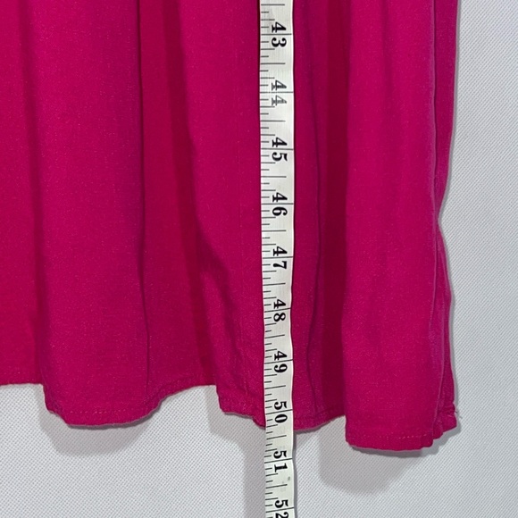 Ingrid & Isabel Women’s Hot Pink Maternity Maxi Tiered Babydoll  Dress Large - Picture 10 of 12